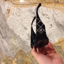 Chanel Shades Black With Swarvoski Crystals