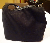  BLACK "GUCCI" MONOGRAM HANDBAG!!!!!!!!!