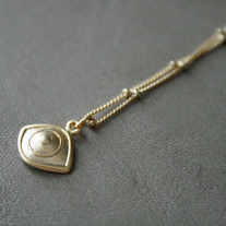 "Eye of The Pyramid" Gold Evil Eye Necklace