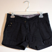 Cute Black Cuff Shorts from H&M