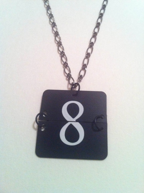 Flip Clock Necklace 