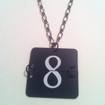Flip Clock Necklace 