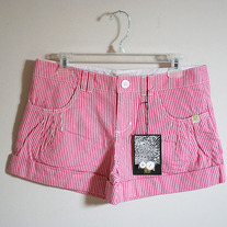 Berrylicious Pink Stripe Shorts by Insight (Brand New)