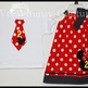 Super Cute Brother Sister Minnie Mouse dress and Mickey Tie Tee set 0-3m-5t - Thumbnail 1