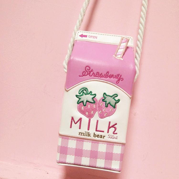 Strawberry Milk Bag on Storenvy