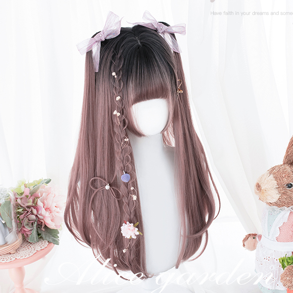 Harajuku new dye gradient soft sister lolita wig ...