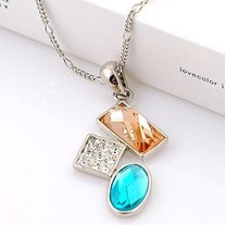 Triple Jewel Necklace