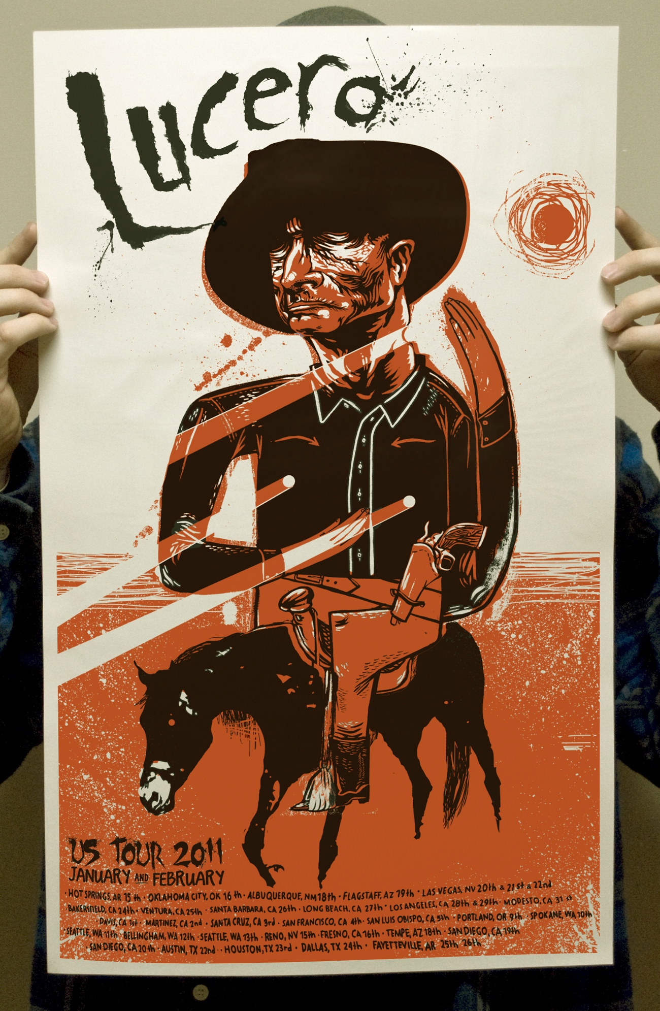 The Cowboy Lucero Tour poster 2011 · chris huth made stuff &hellip;