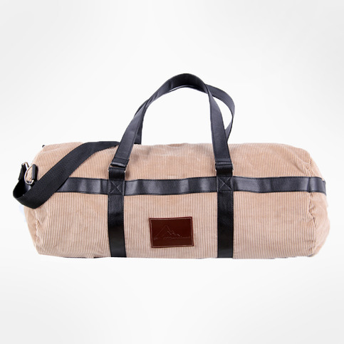 Women's Weekender Corduroy Carry-on Bag-Beige