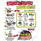 Small Bites Art - Avocado & Tomato Garlic Bread Illustrated Recipe, Kitchen Art, 8x10 Print For Kids - Thumbnail 1