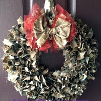 Multi Color Military Cammie Wreath WITHOUT Nametapes