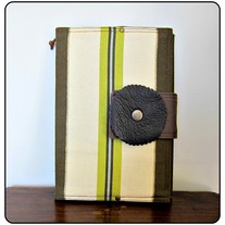 Fabric Covered A5 Journal - Stripes