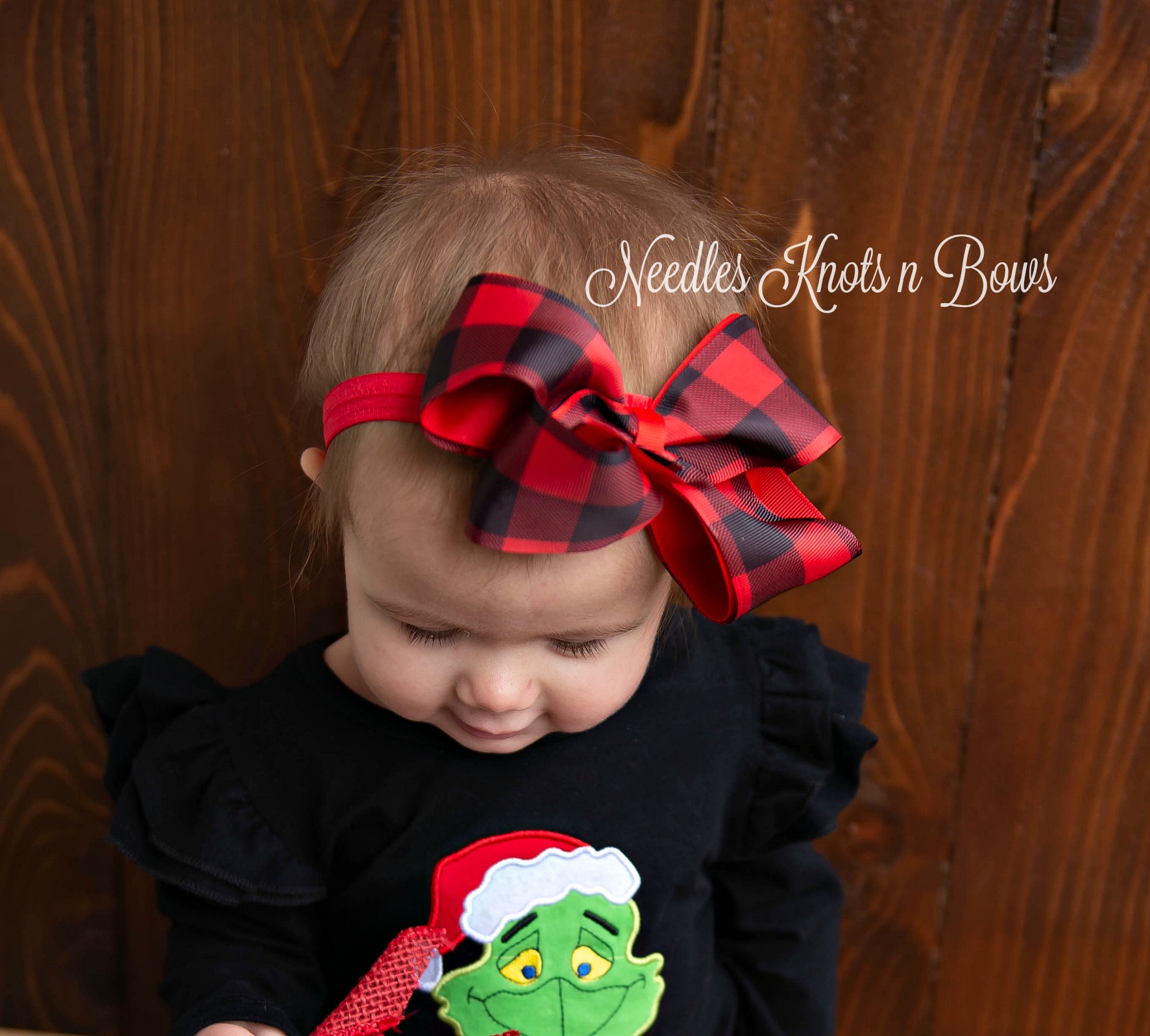 5 Buffalo Plaid Hair Bow Or Headband Buffalo Plaid Bow Headband