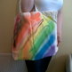 CBD Women's Rainbow Chalk Cotton Shopper Bag. - Thumbnail 2