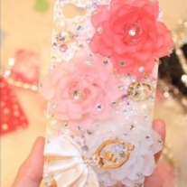 New Three Colors Flowers Ballet Girl iPhone 4/4S Case (#441)