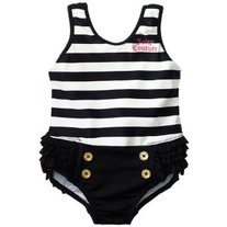 Juicy Couture Girls Ruffle Swim Suit
