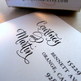 Custom Calligraphy Address Stamp -- Side by Side Calligraphy and Type -- VINTAGE RESERVE Style - Thumbnail 1