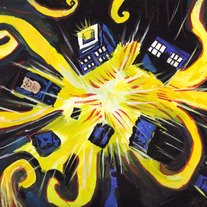 Exploding TARDIS 8x10 print