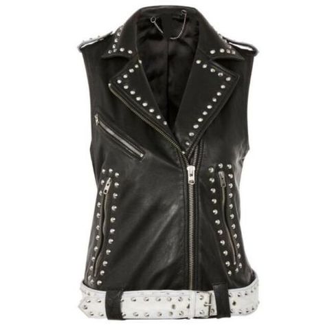 Black Studded Vest