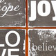 Subway Art Wall Hanging Canvas - Hope is the Thing With Feathers... - Thumbnail 1
