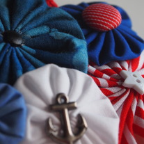 Fourth of July Cluster with bling
