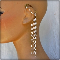 Bronze and White Ear Cuff