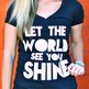 Let The World See You Shine V-Neck - Thumbnail 1