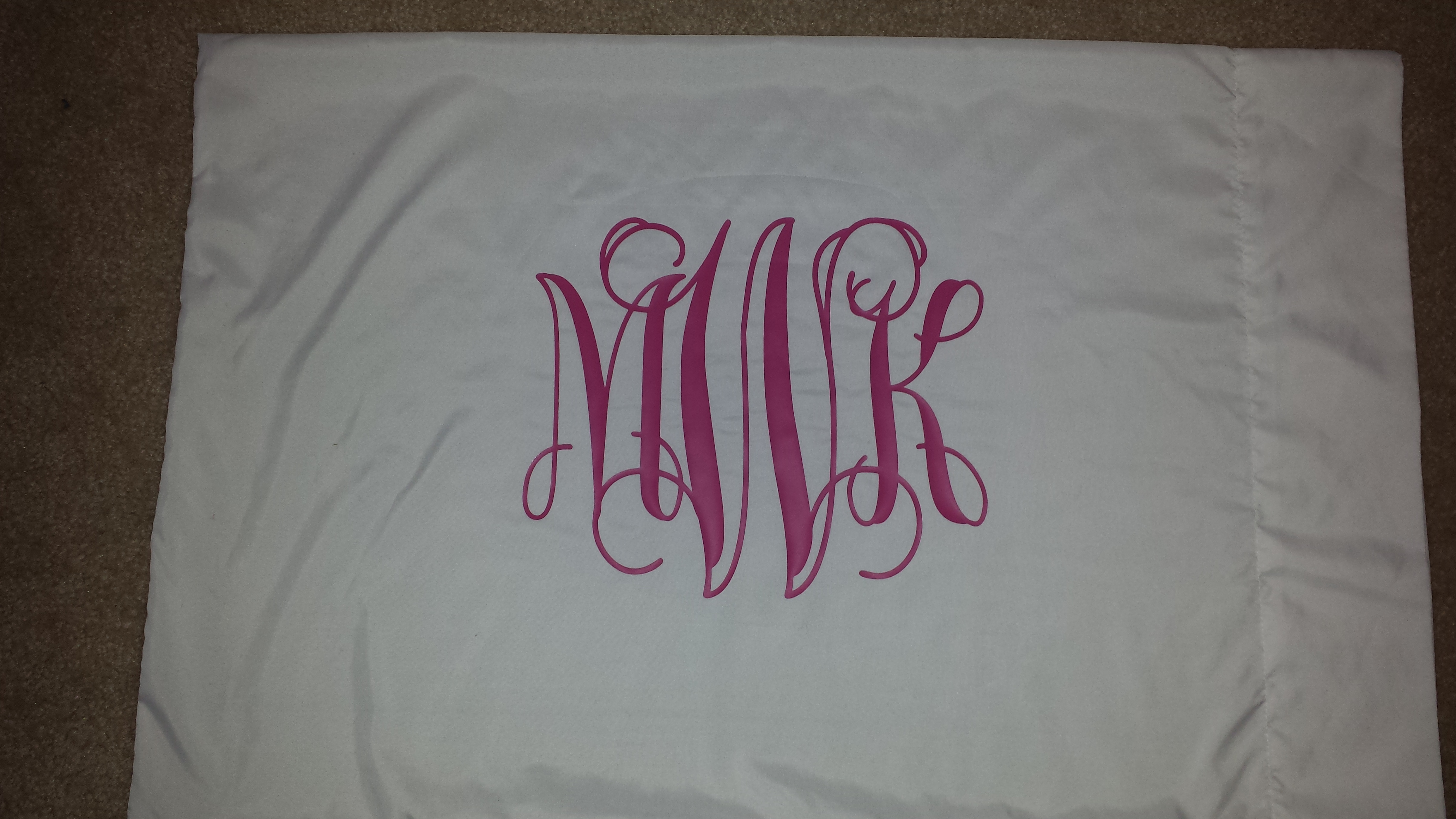 Monogram Pillowcase on Storenvy