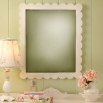 Scalloped mirror