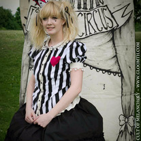 Gloomth's Haunted Circus Pierrot Corset Blouse