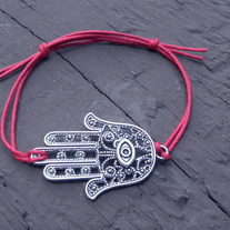 Big Hamsa Bracelet made with Chord