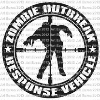 Zombie Response Team  Vinyl Decal