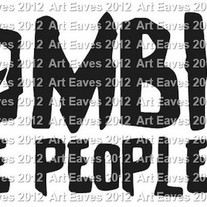 Zombies Were People Too Vinyl Decal