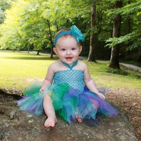 Peacock Tutu Dress for Baby to Toddler Girls 