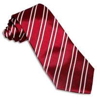 Red Repp Stripe Tie