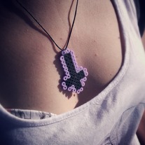 INVERTED CROSS (Black-lilac)