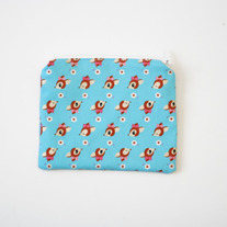 Little Deer Aqua Zip Pouch