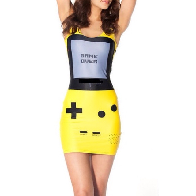 women gamer digital dress on Storenvy
