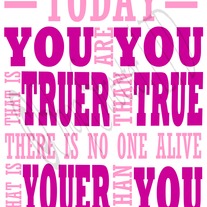 Dr. Seuss - Youer than You - Pink