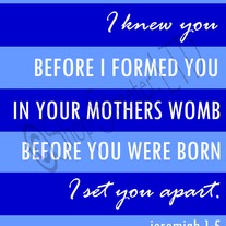 Jeremiah 1:5 Blue