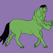Hulk Centaur, 5x7 print
