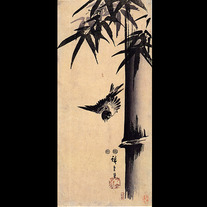 Sparrow_and_bamboo_2_by_hiroshige