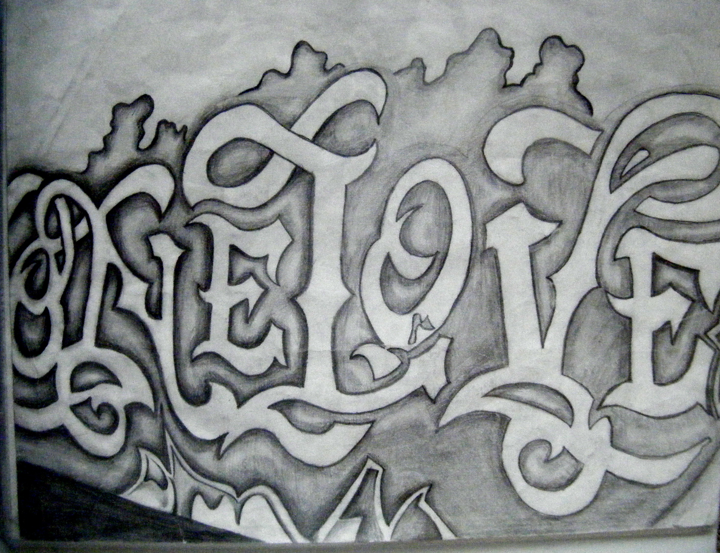 Easy Graffiti Easy Graffiti Drawings In Pencil Love