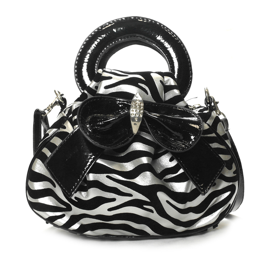 small zebra purse