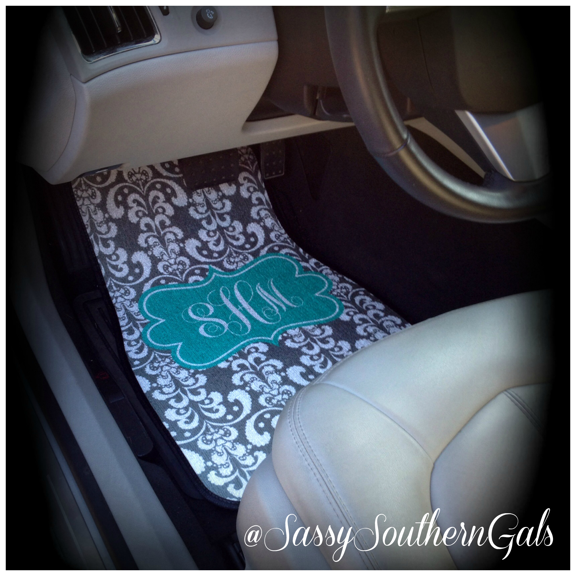 Car Mats Monogrammed / Personalized Car Mats · Sassy Southern Gals