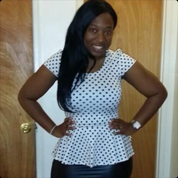 spotty peplum top