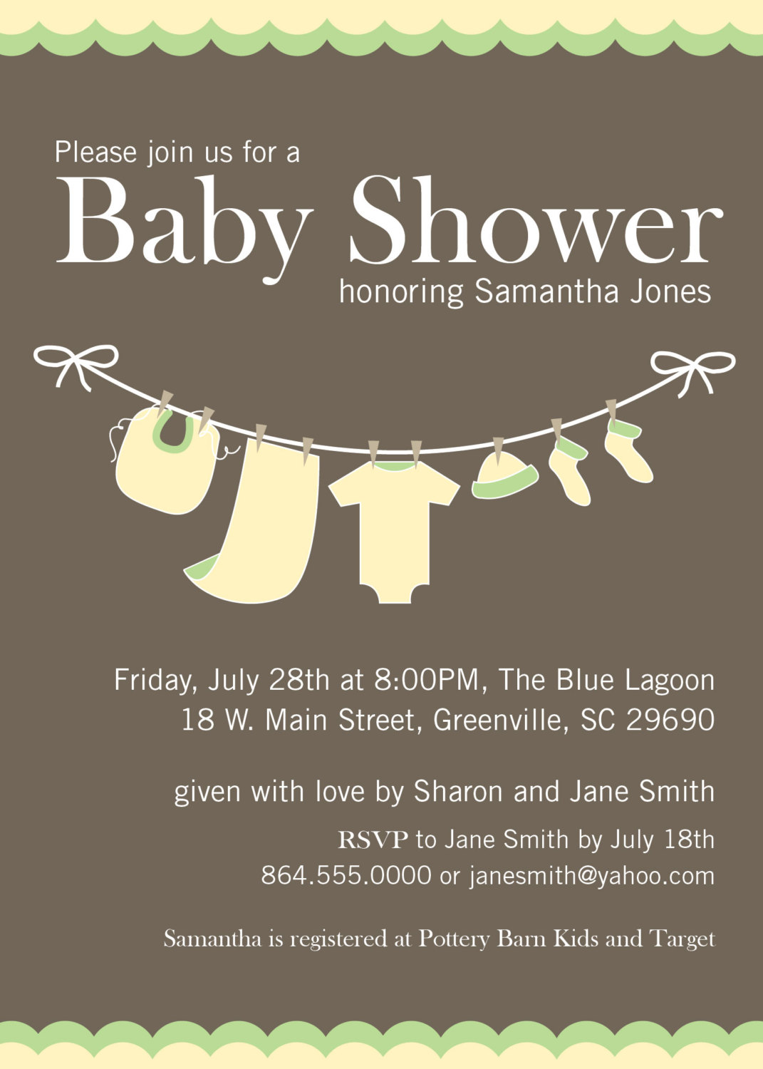 thumbnail image 2 of Baby Shower Invites Gender Neutral – Sea Turtle Baby 2 of 10