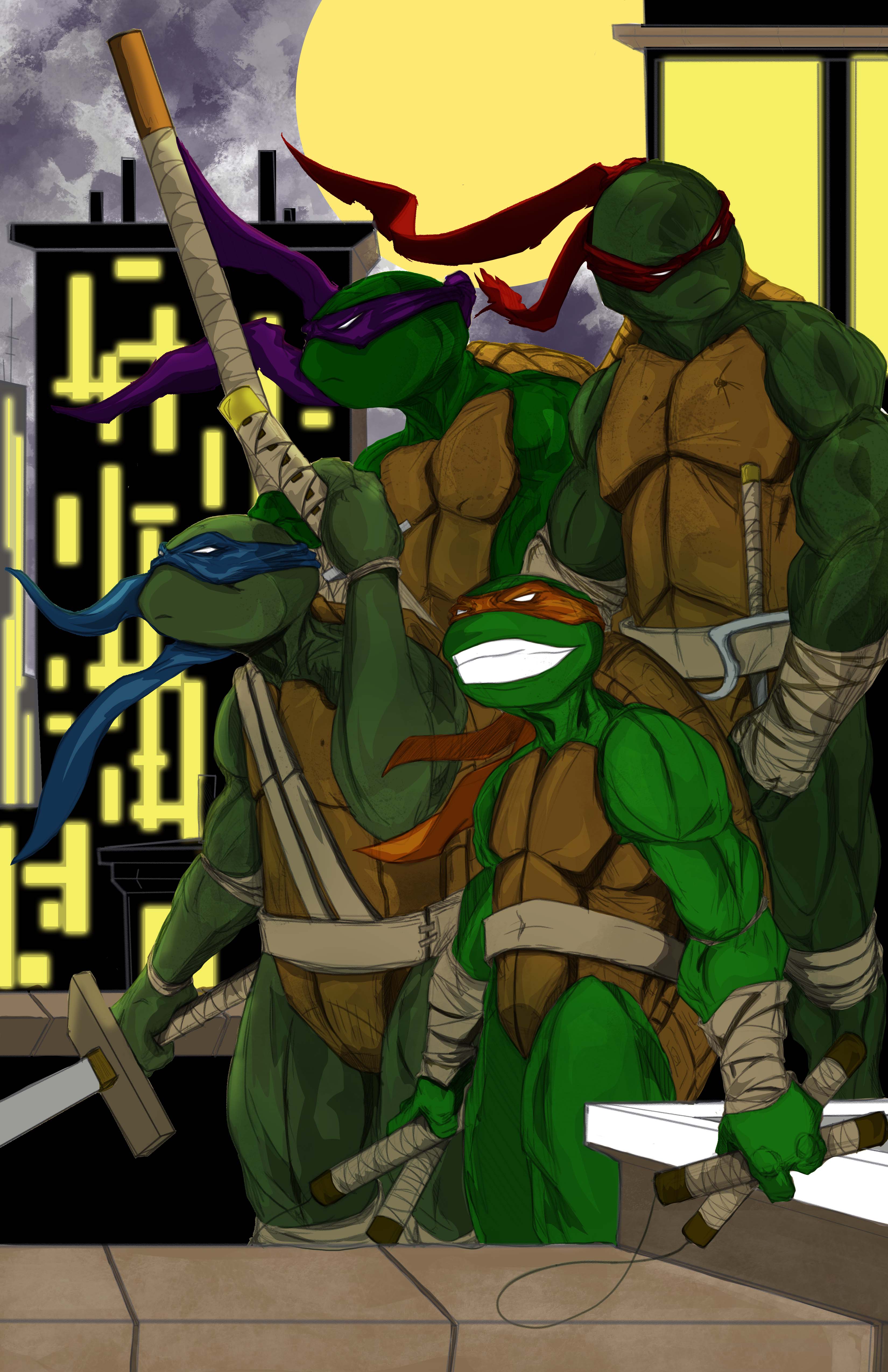 11x17 Raphael TMNT Teenage Mutant Ninja Turtles High Quality Print !!