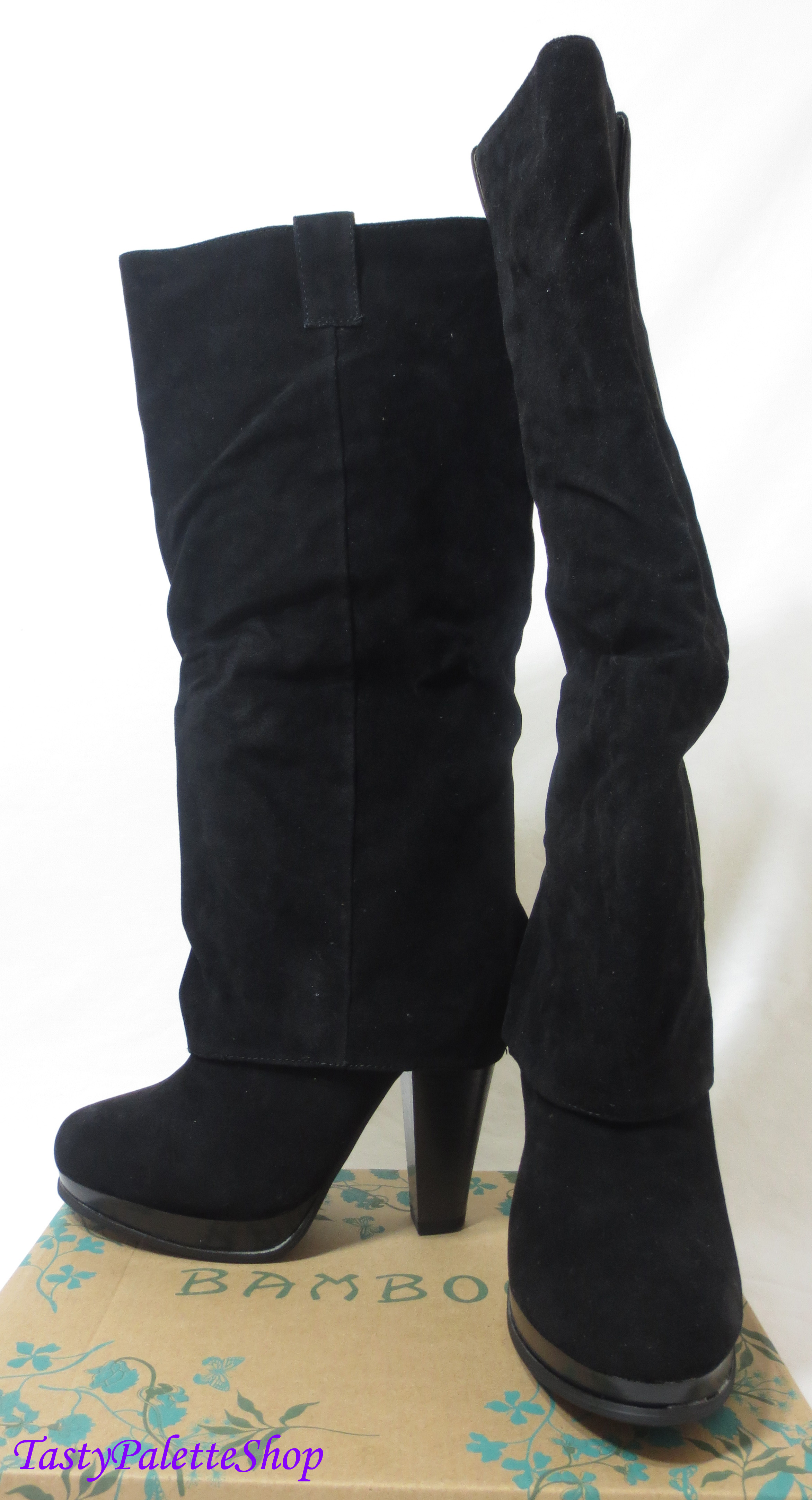 bamboo knee high boots