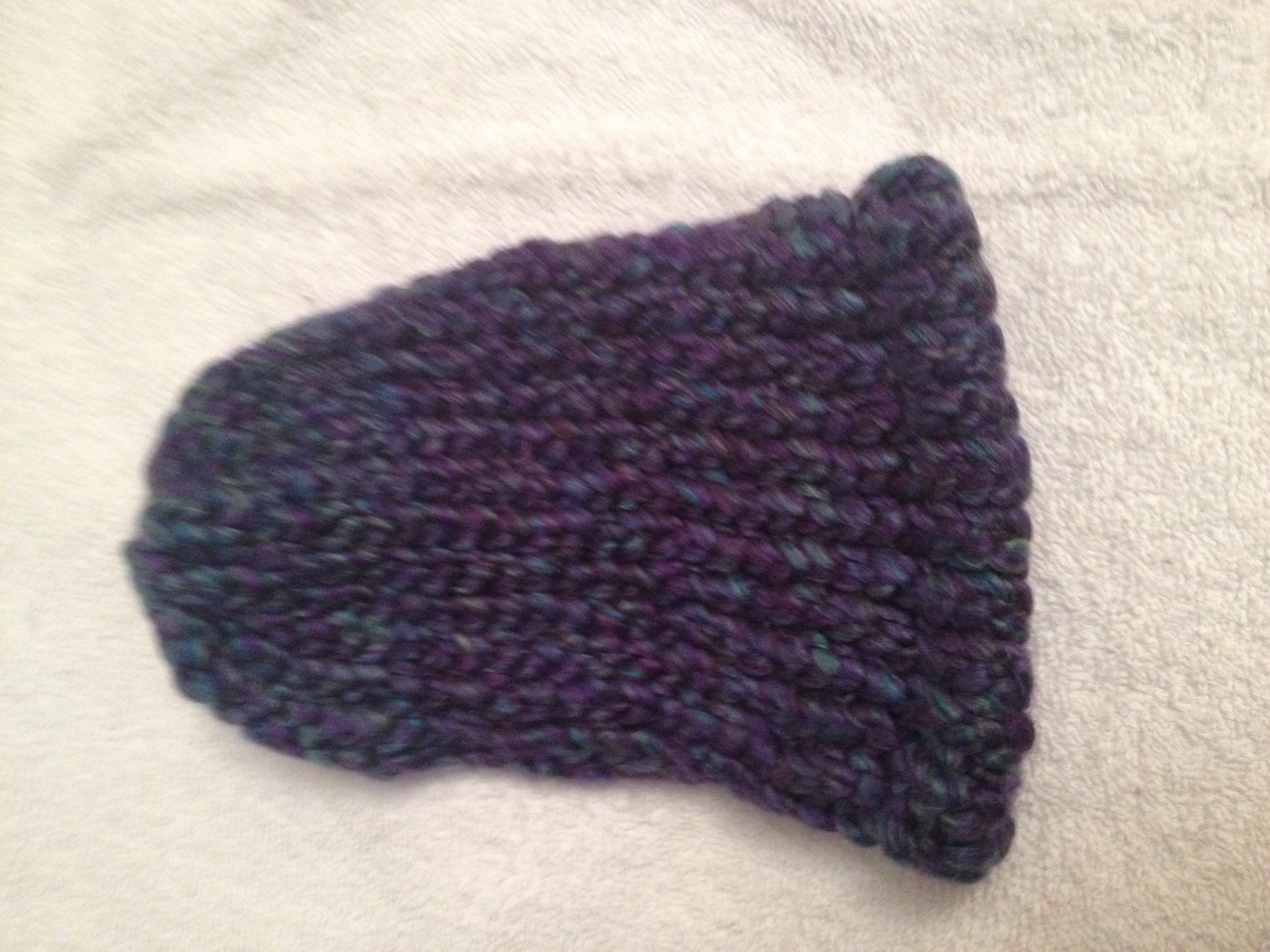 purple baby hat